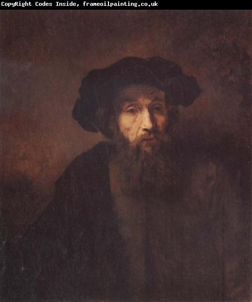 REMBRANDT Harmenszoon van Rijn A Bearded Man in a Cap